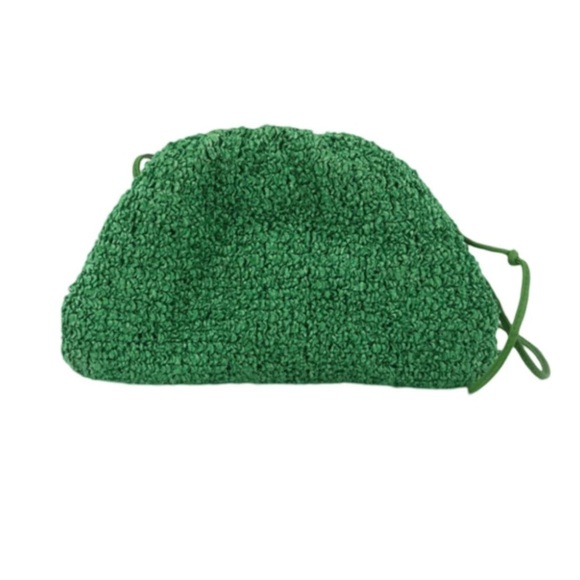 BOTTEGA VENETA MINI CURLY RAFFIA CLUTCH BAG - Picture 2 of 7